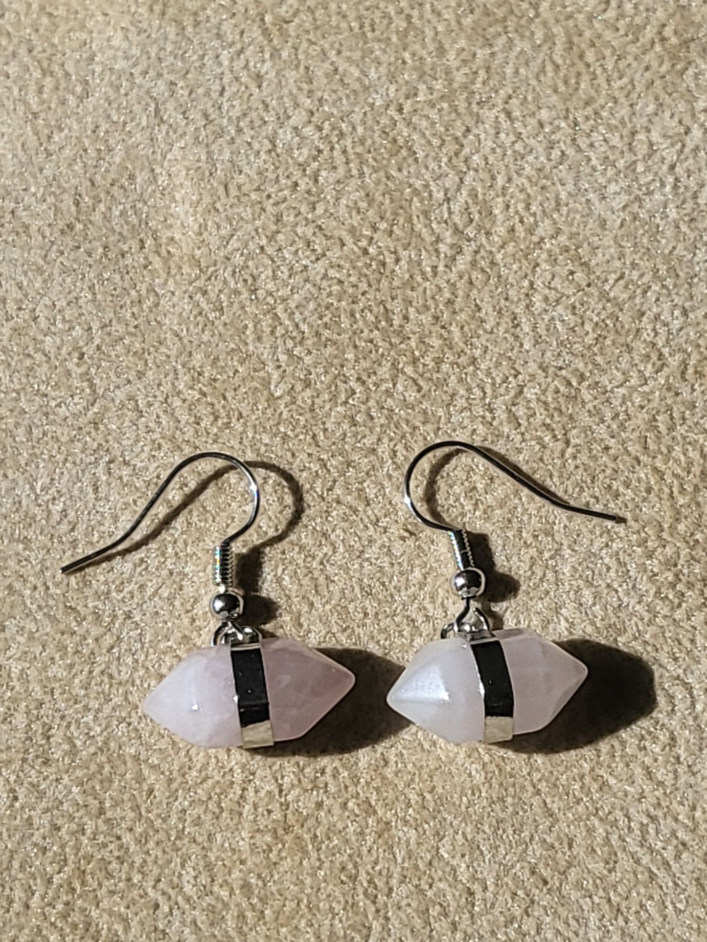 Earrings Rose Quartz