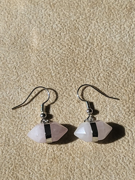 Earrings Rose Quartz
