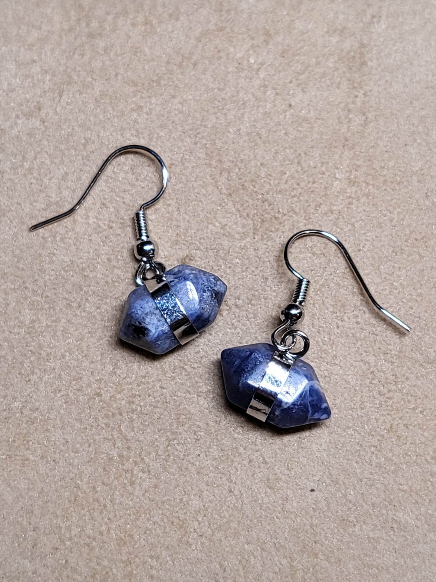 Earrings Sodalite