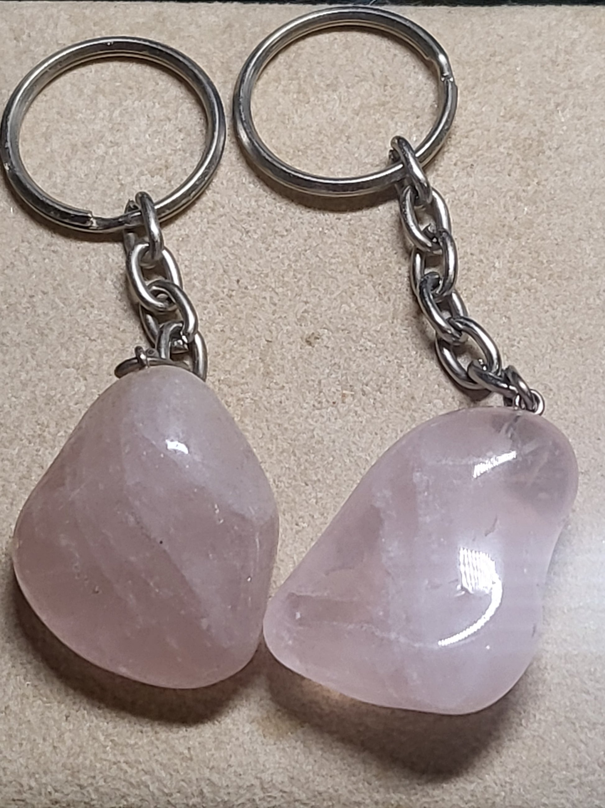 Key Chain With Little Rocks Clear Quartz Gemstone Key Chains – Heritage Rock & Fossil